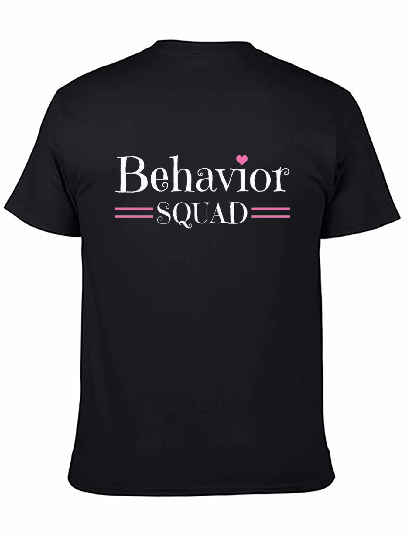 Behavior Squad Black Cotton T-Shirt