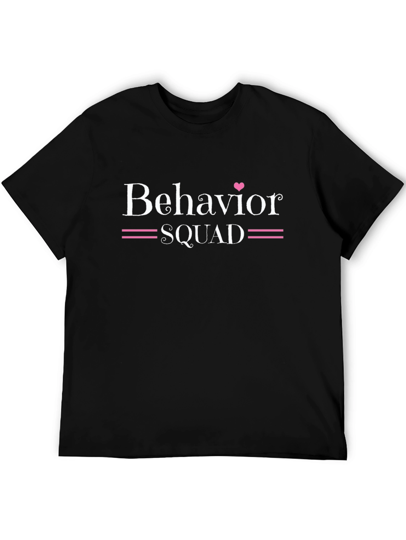 Behavior Squad Black Cotton T-Shirt