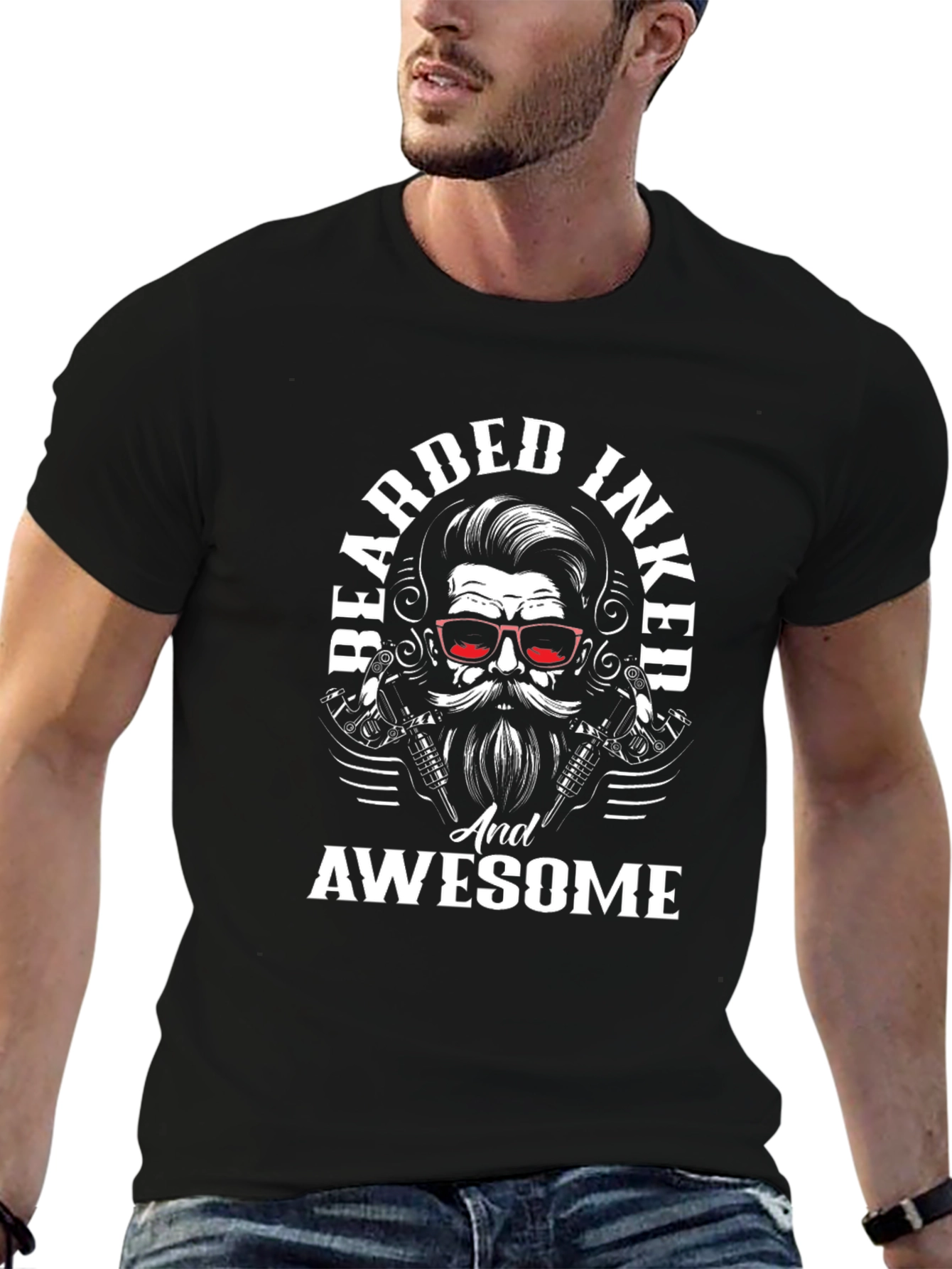 Bearded Inked and Awesome T-Shirt