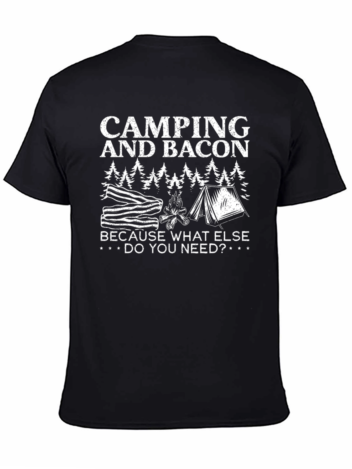 Camping and Bacon T-Shirt