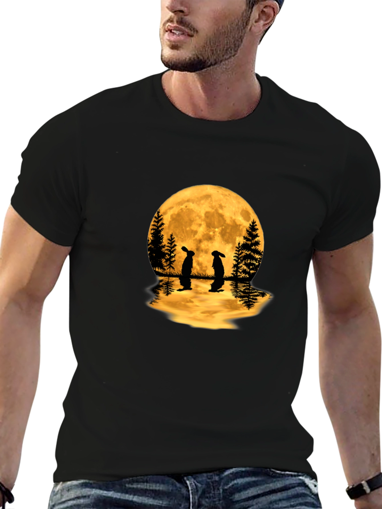 Moonlit Rabbits Graphic Tee