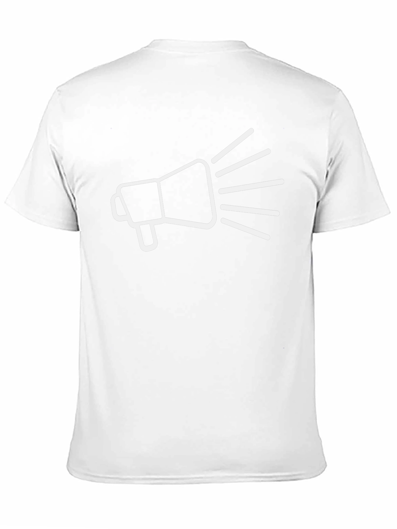 Megaphone Graphic Tee - Black Cotton T-Shirt