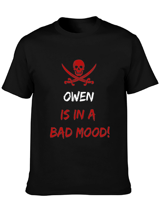 Owens Bad Mood T-Shirt - Pirate Skull Graphic Tee