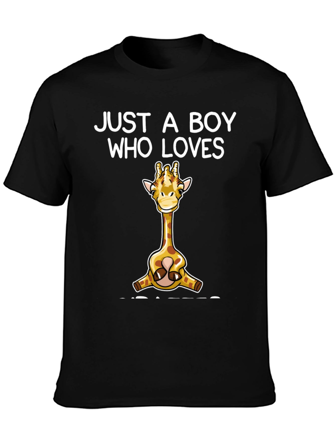 Boy Who Loves Giraffes T-Shirt Cute Giraffe Graphic Tee