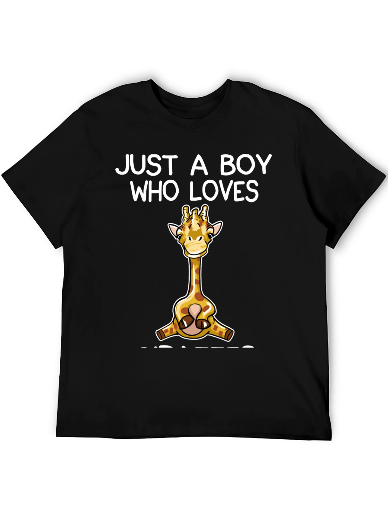 Boy Who Loves Giraffes T-Shirt Cute Giraffe Graphic Tee