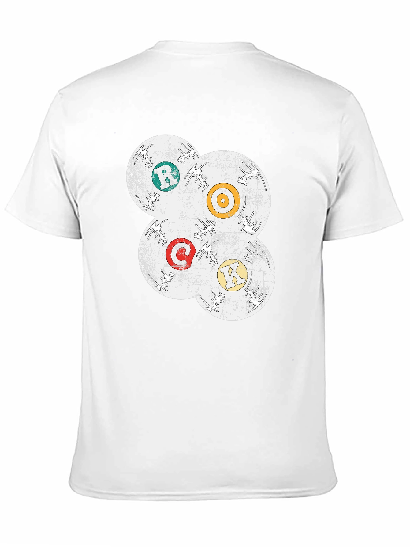 Grunge Record Label Style Tee