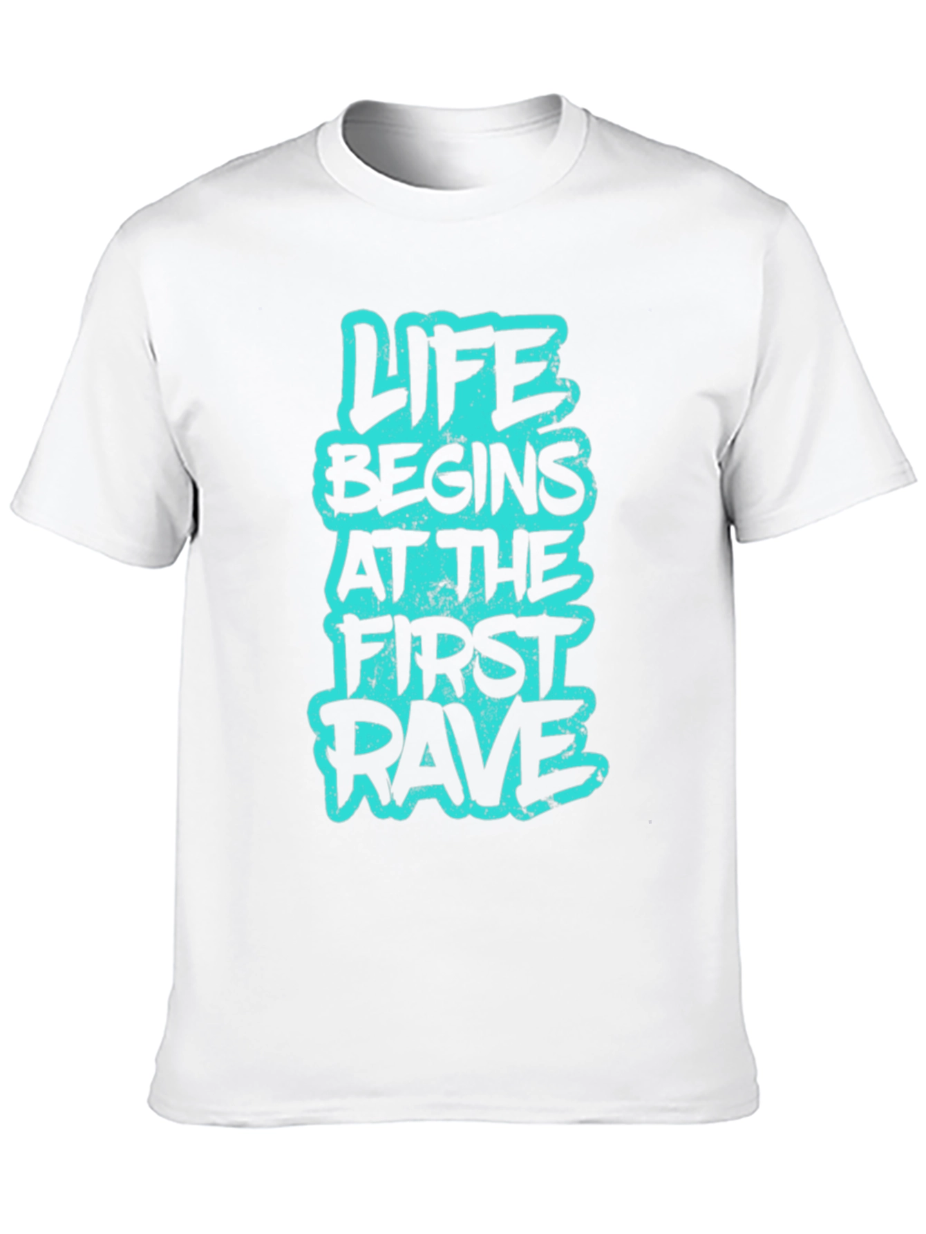 Life Begins at the First Rave Graphic Tee