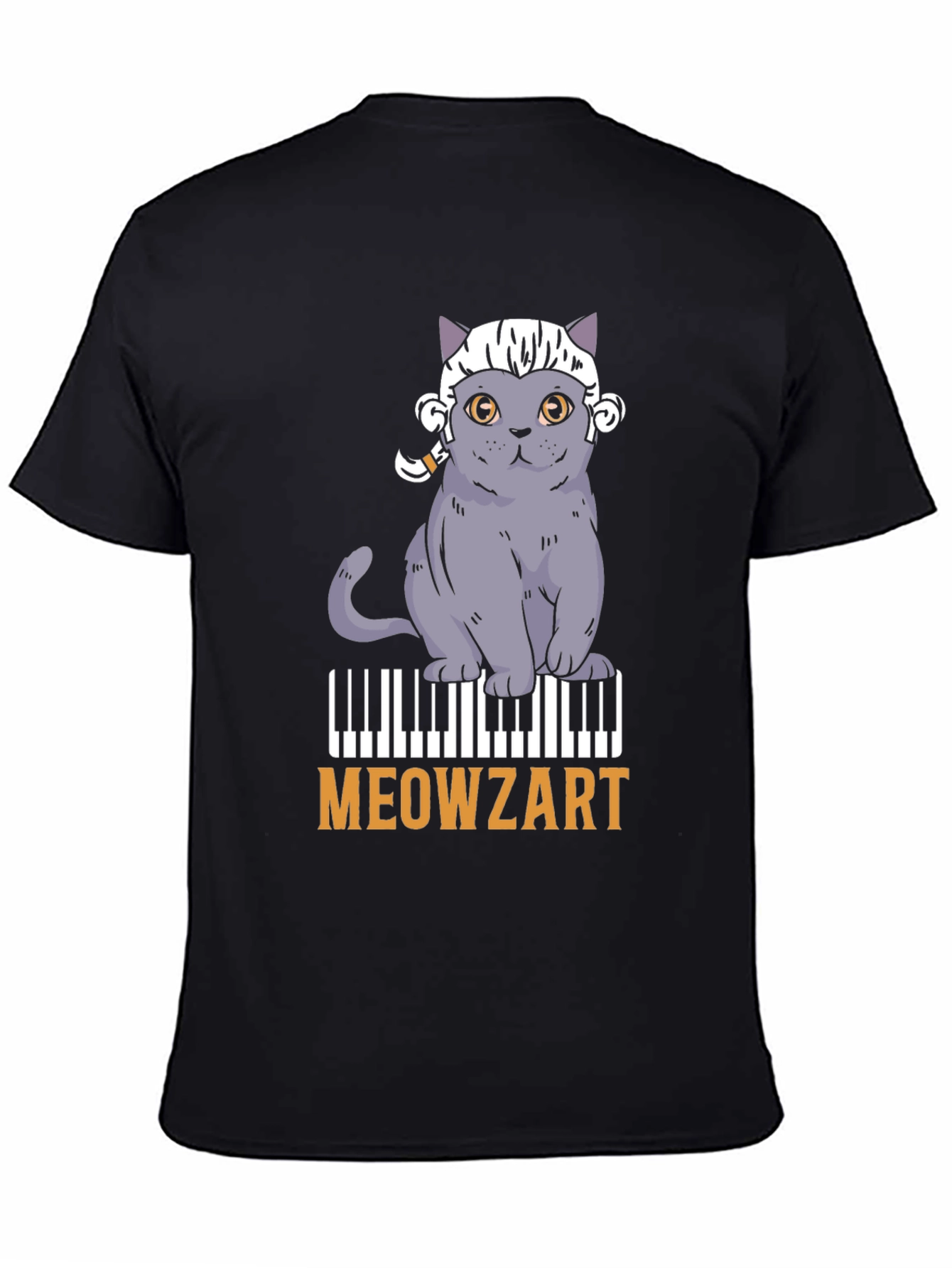 Meowzart Cat Piano T-Shirt - Music Lover Tee