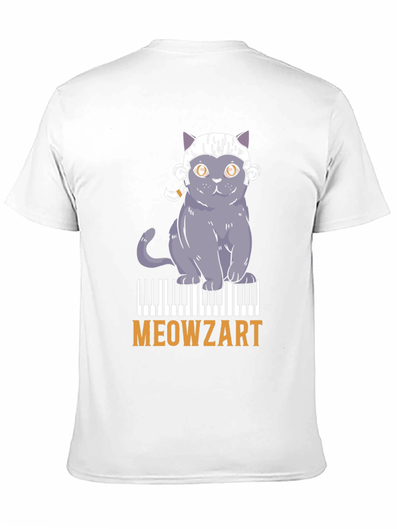 Meowzart Cat Piano T-Shirt - Music Lover Tee