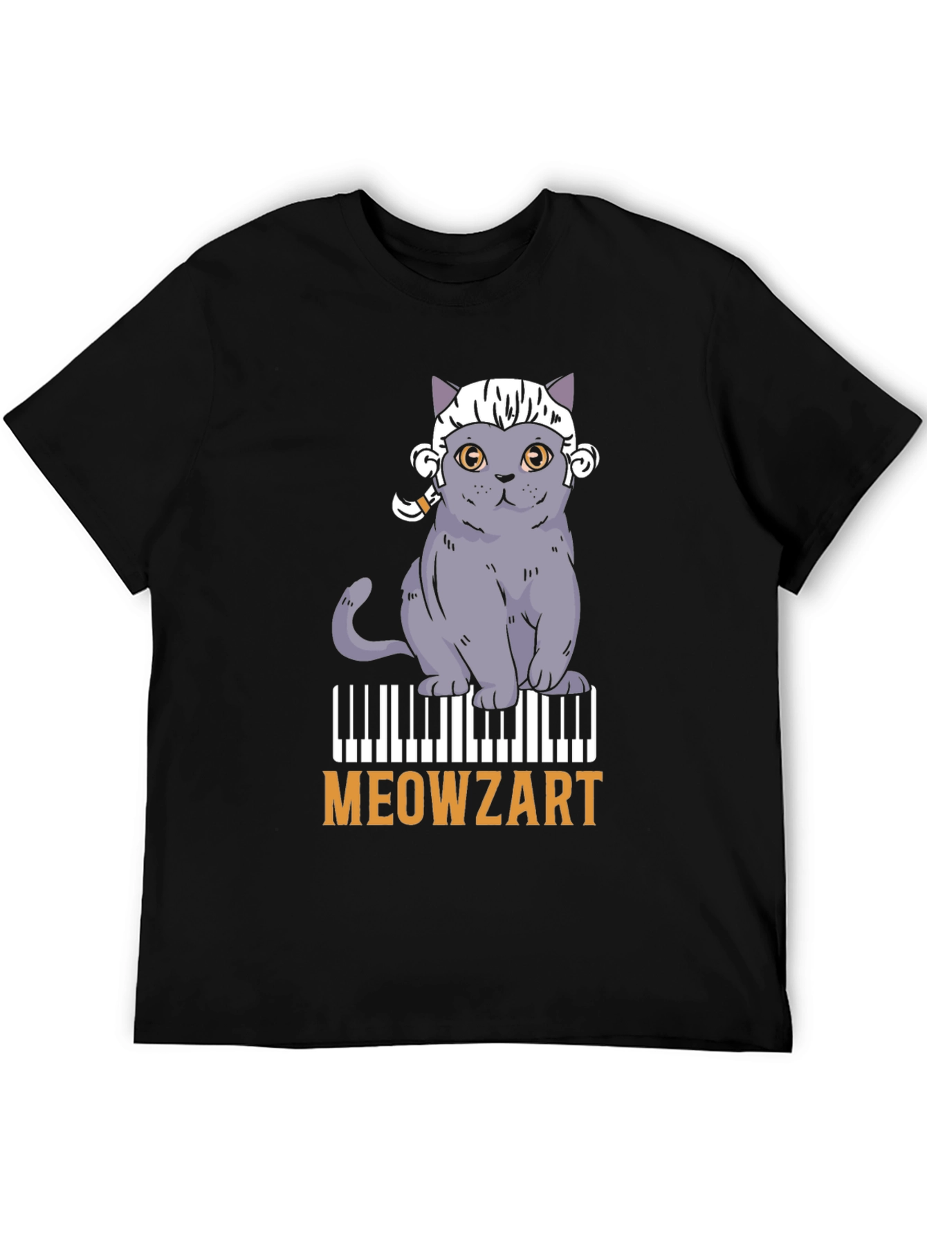 Meowzart Cat Piano T-Shirt - Music Lover Tee