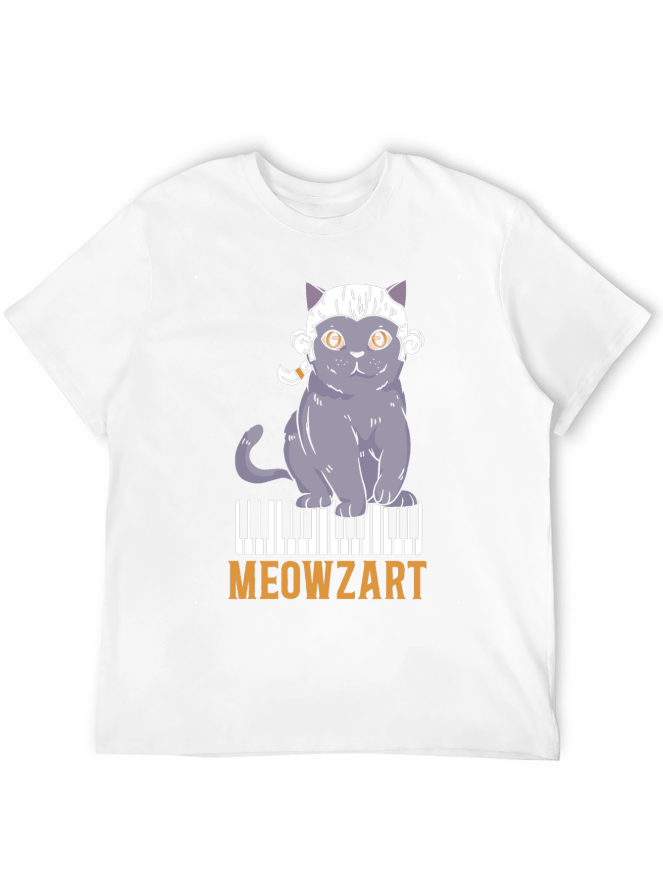 Meowzart Cat Piano T-Shirt - Music Lover Tee