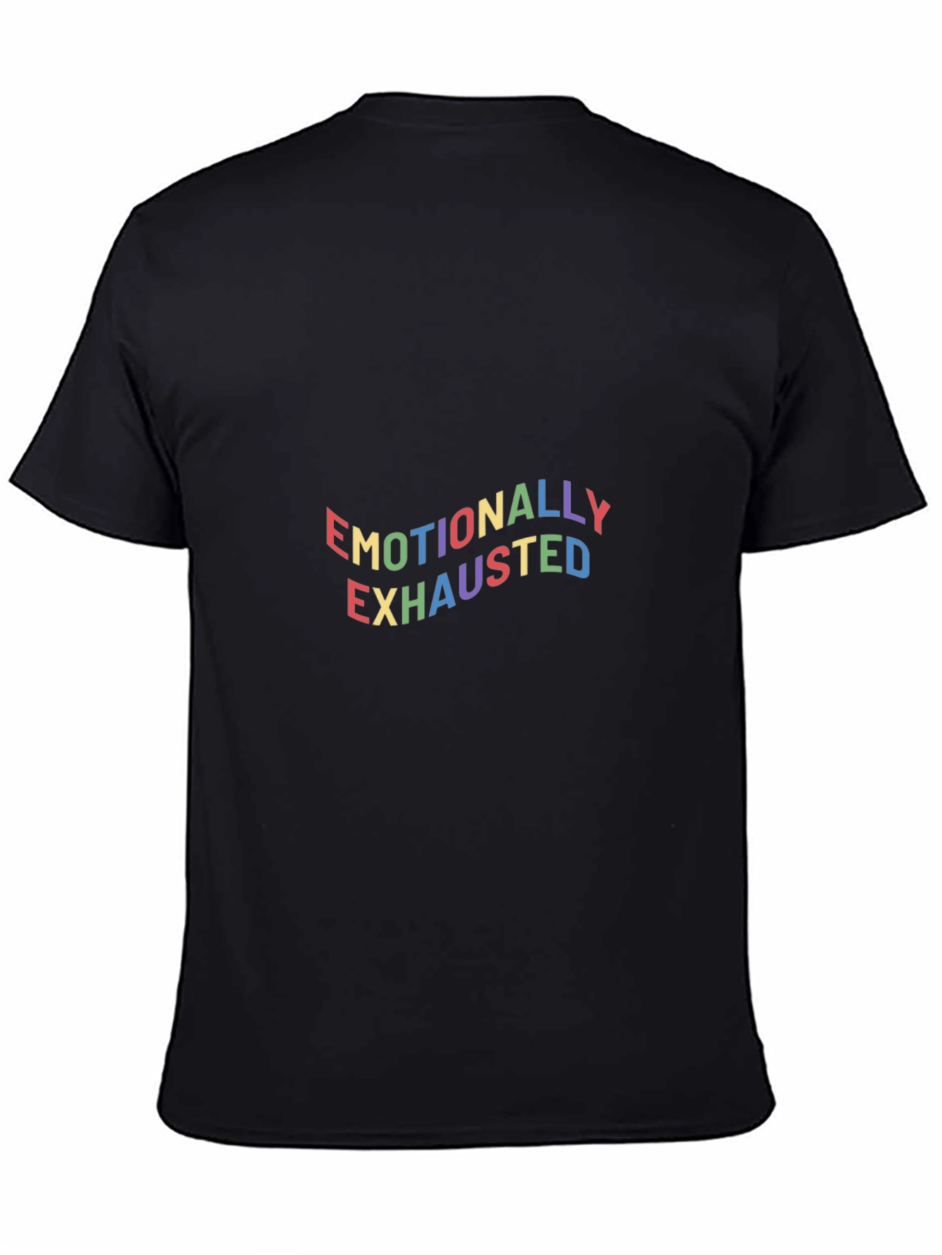 Emotionally Exhausted Graphic Tee - Black Unisex T-Shirt