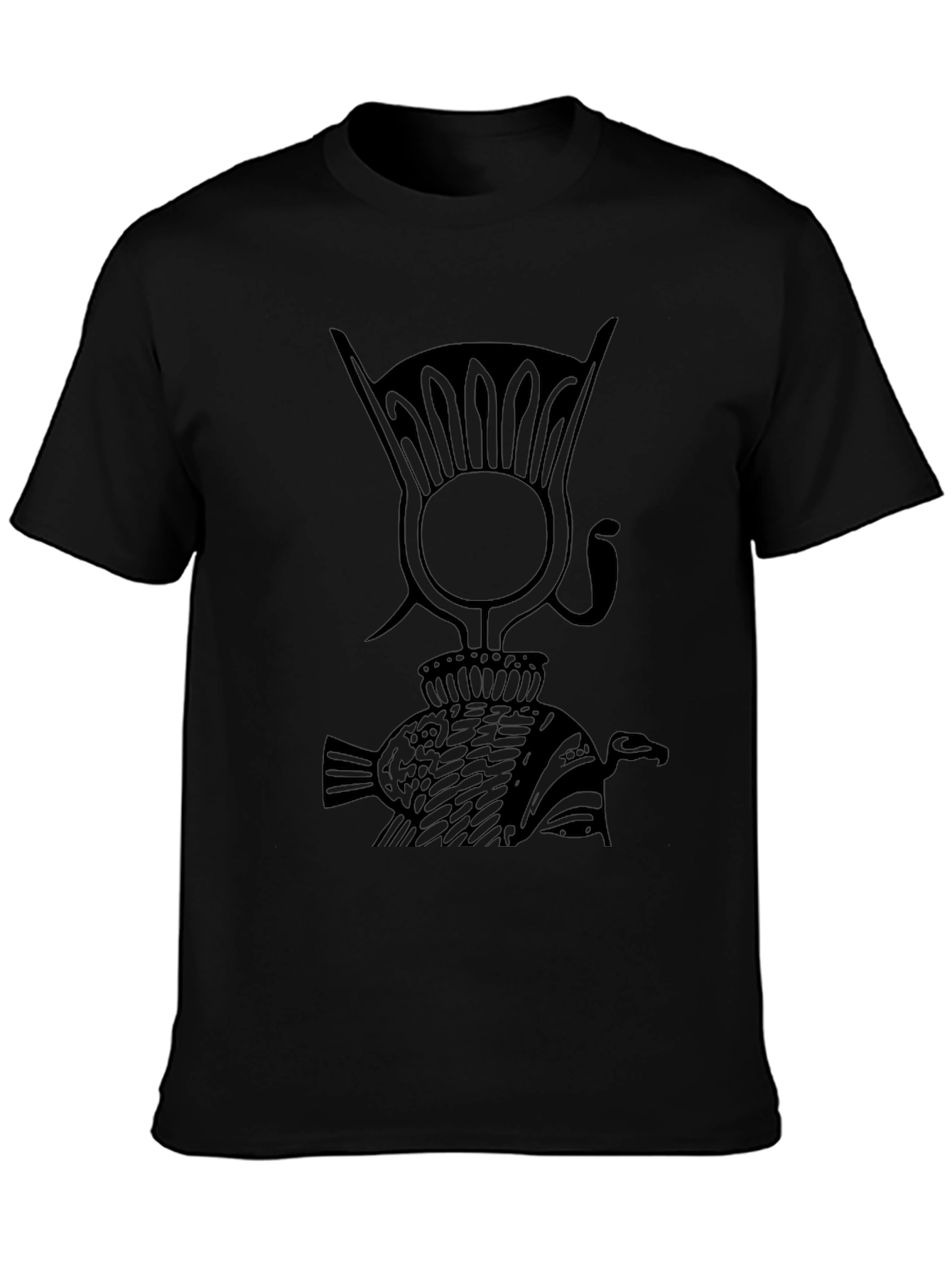 Egyptian Hieroglyph Black T-Shirt