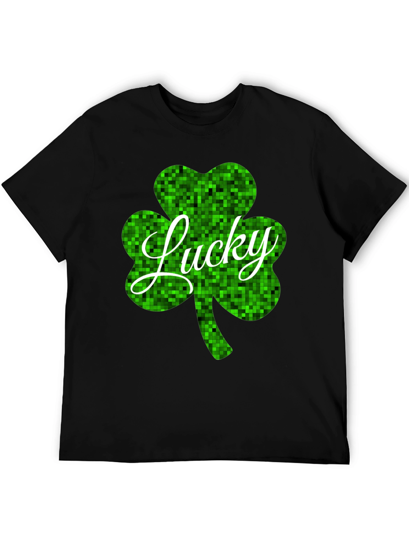 Lucky Shamrock Black T-Shirt