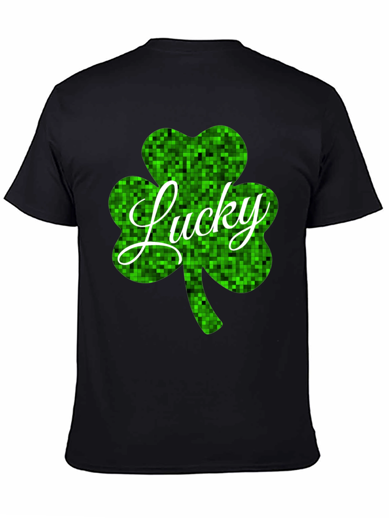 Lucky Shamrock Black T-Shirt