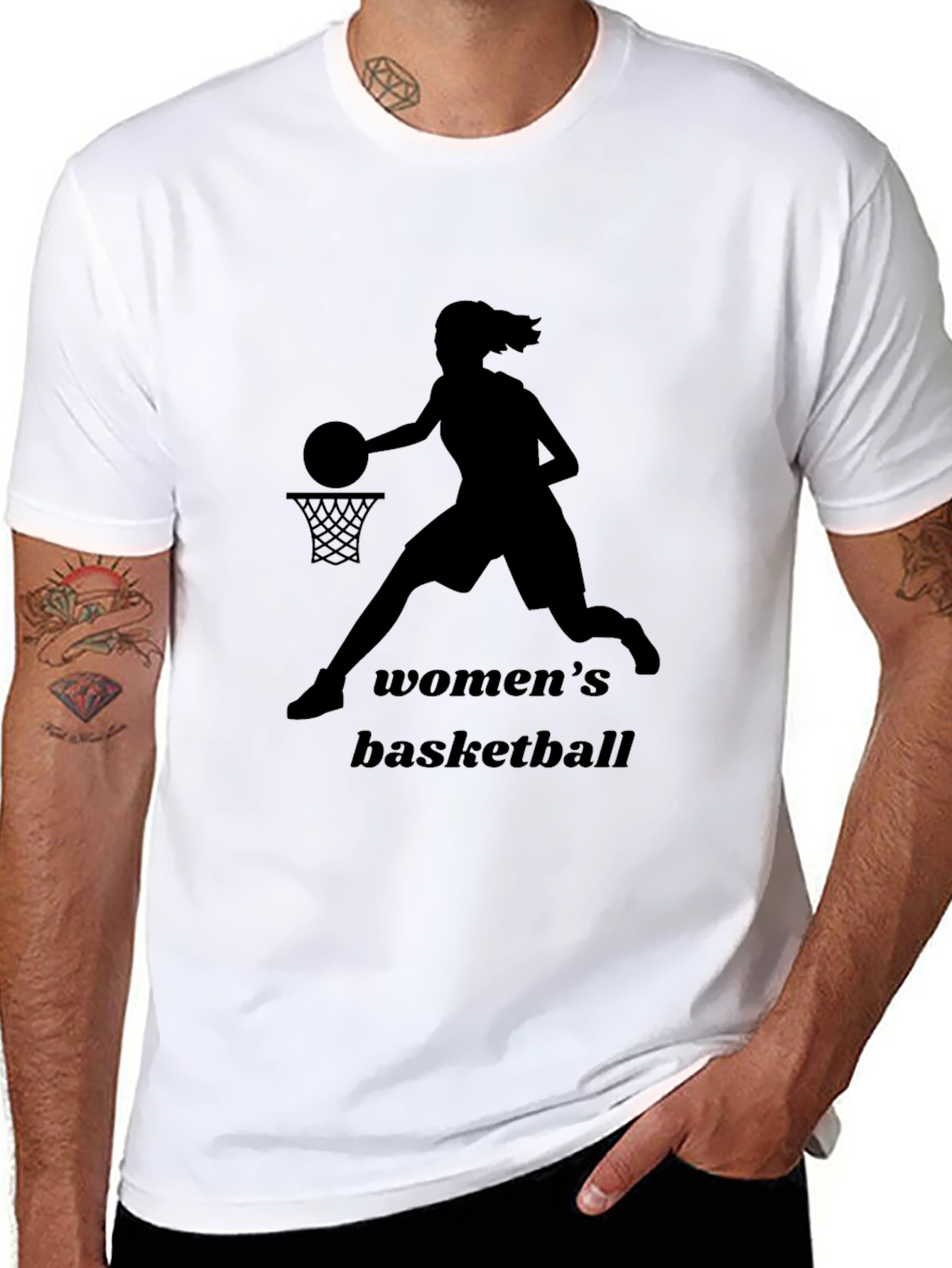 Womens Basketball Graphic T-Shirt