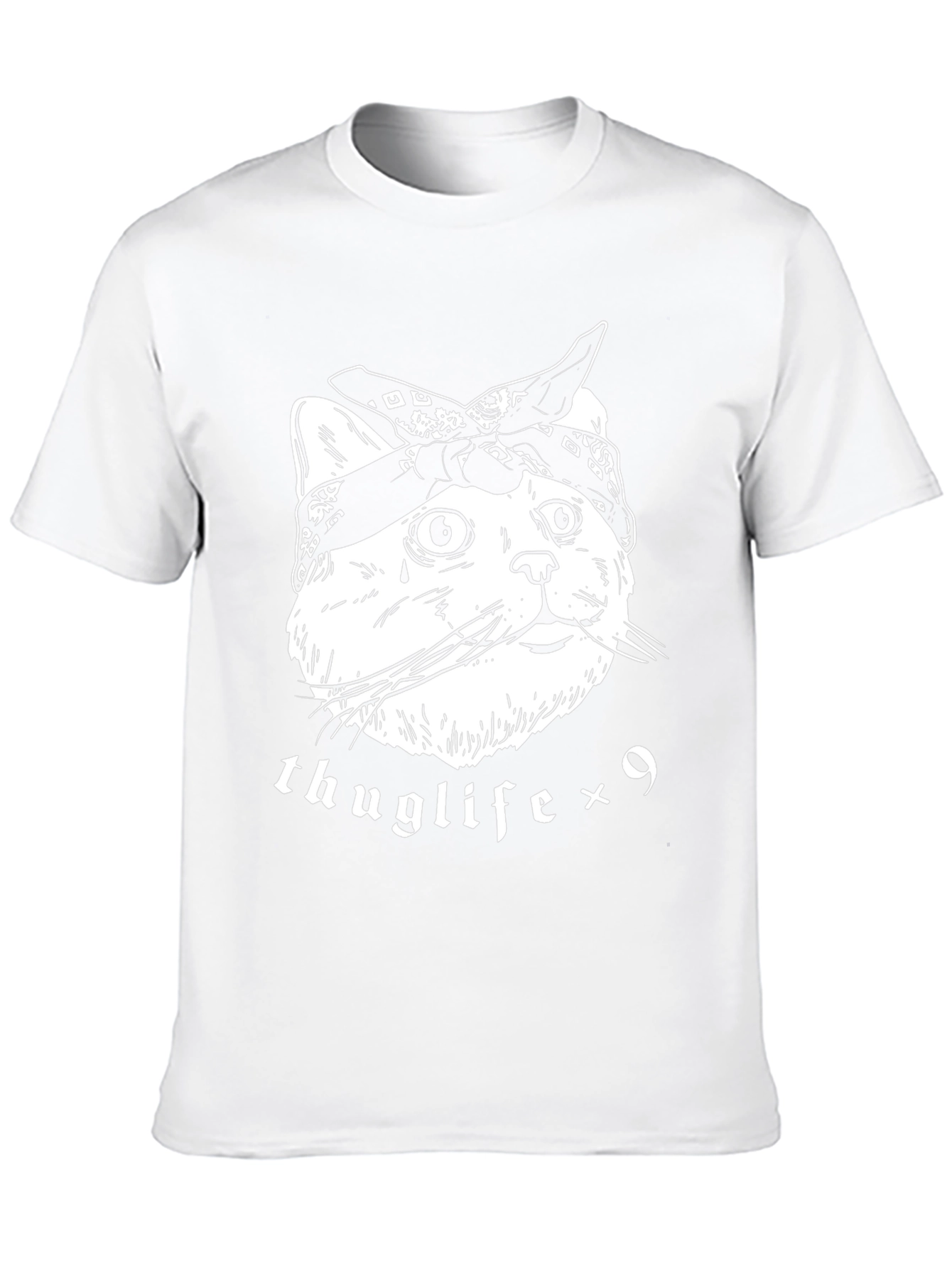 Thuglife Cat T-Shirt - Bandana Kitten Tee