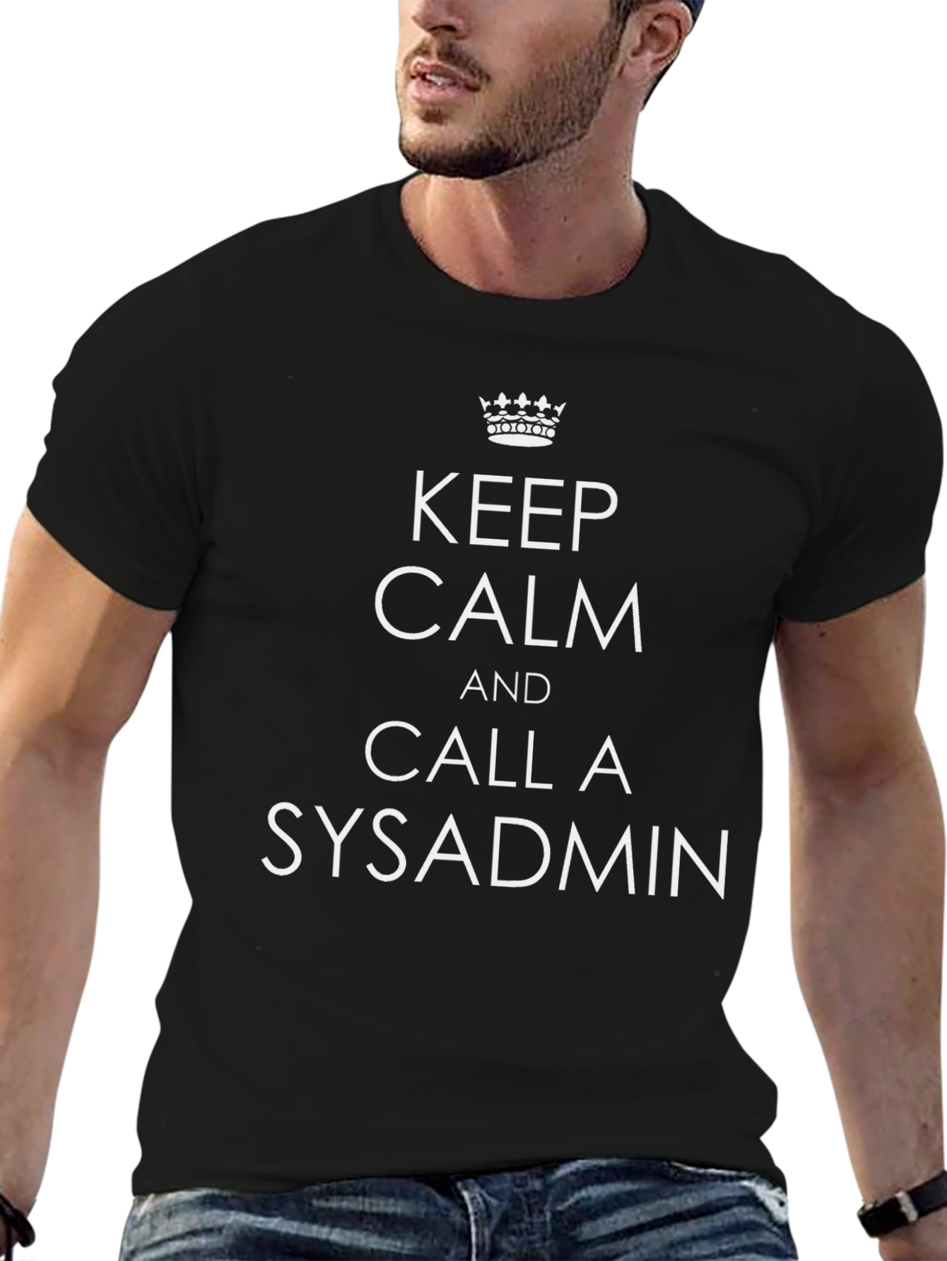 Keep Calm Sysadmin T-Shirt: Funny IT Support Tee