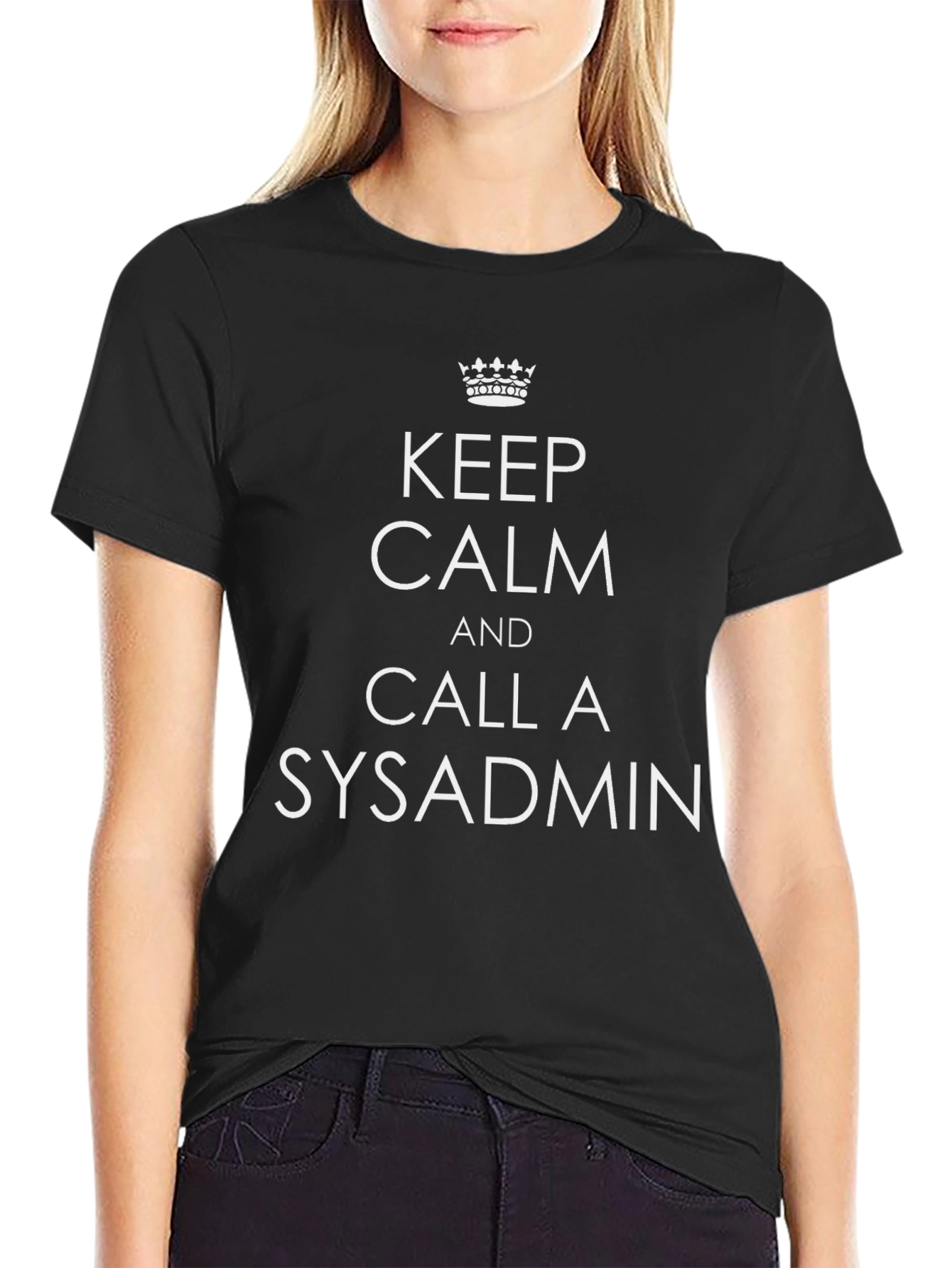 Keep Calm Sysadmin T-Shirt: Funny IT Support Tee