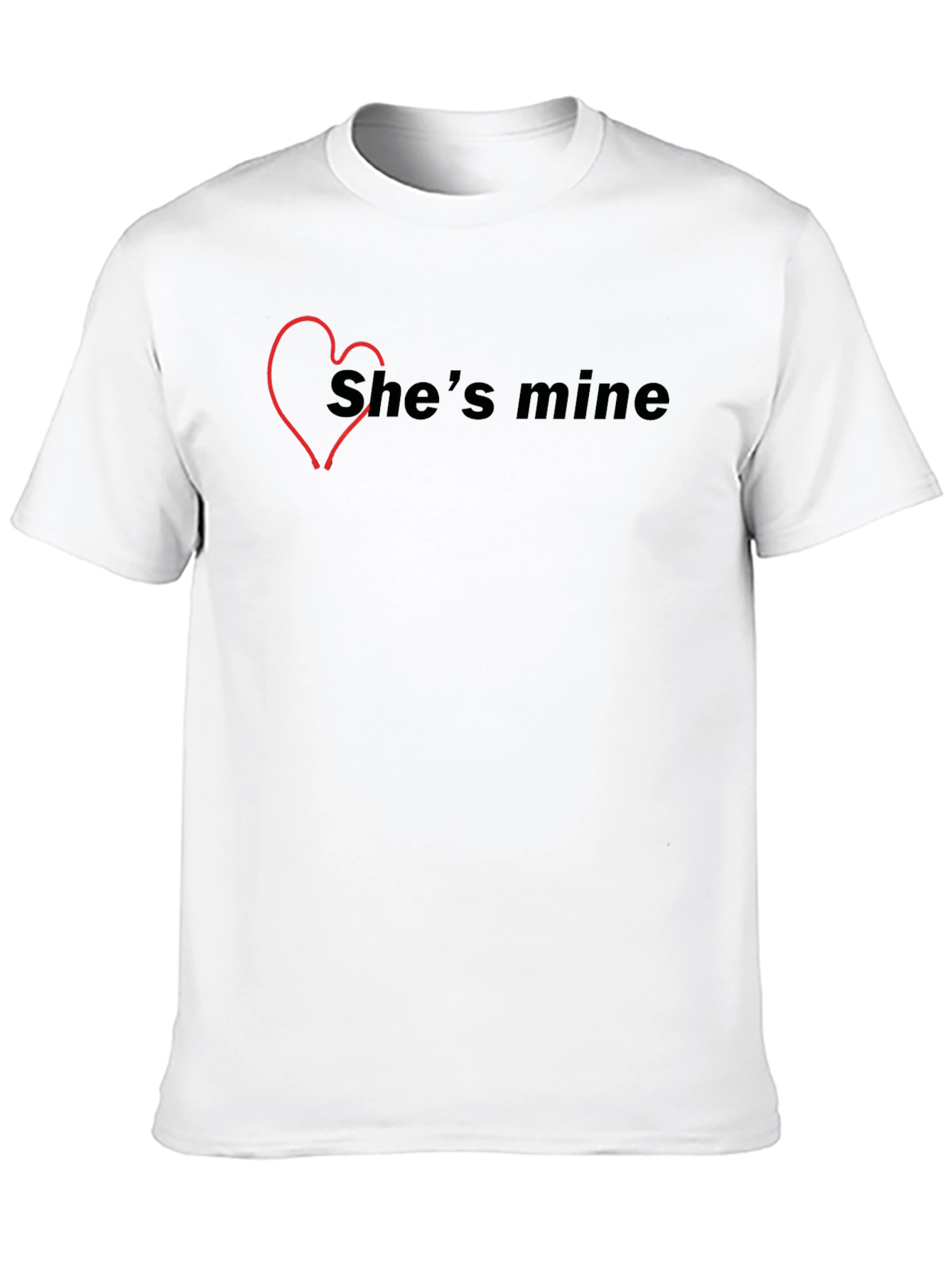 Shes Mine Graphic Tee - Trendy Couple Shirt