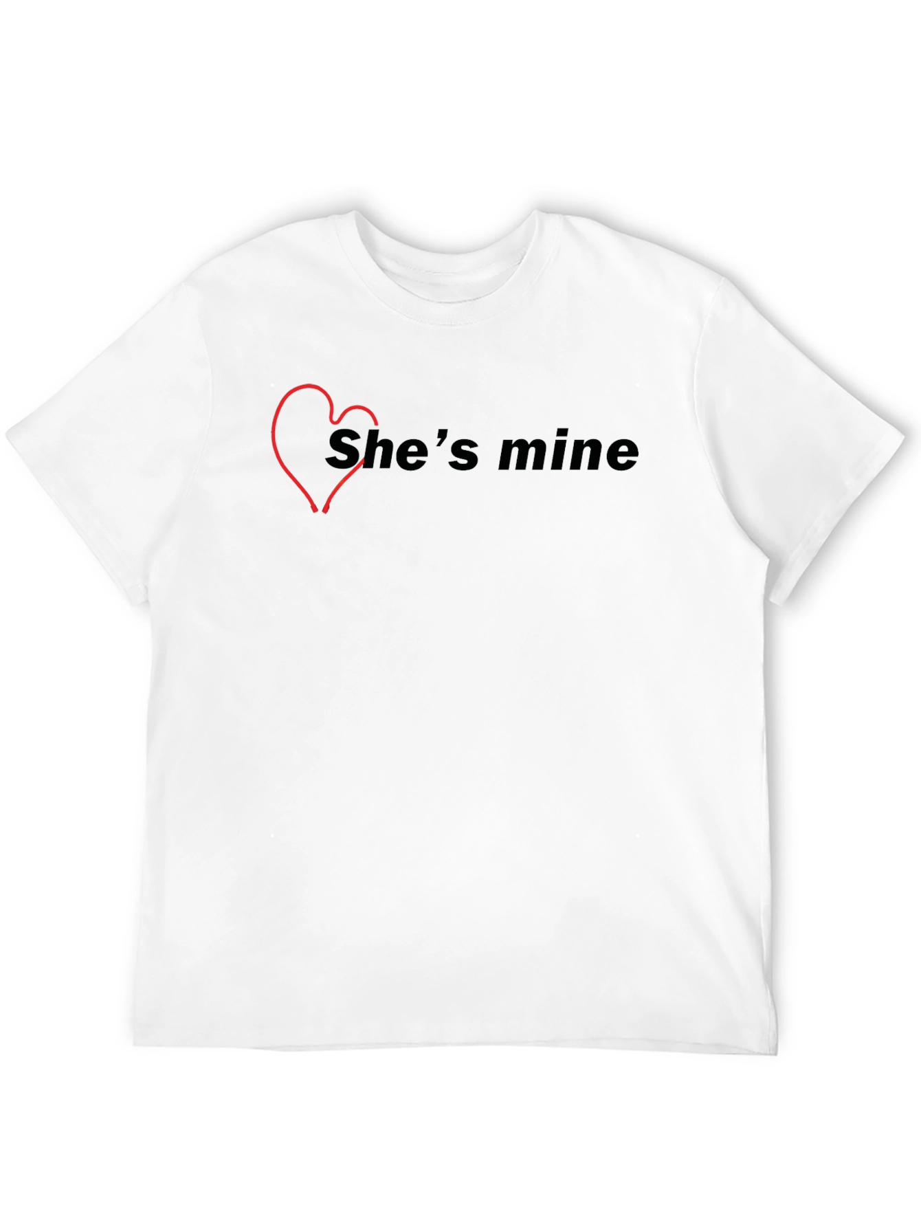 Shes Mine Graphic Tee - Trendy Couple Shirt