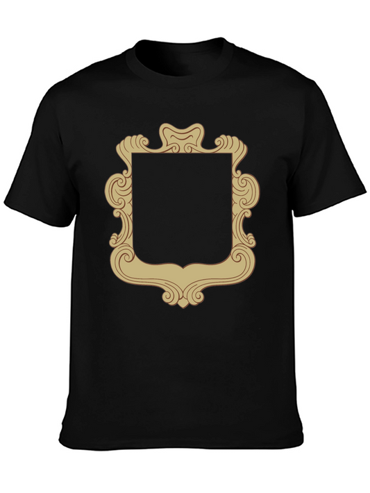 Ornate Frame Graphic Tee - Black