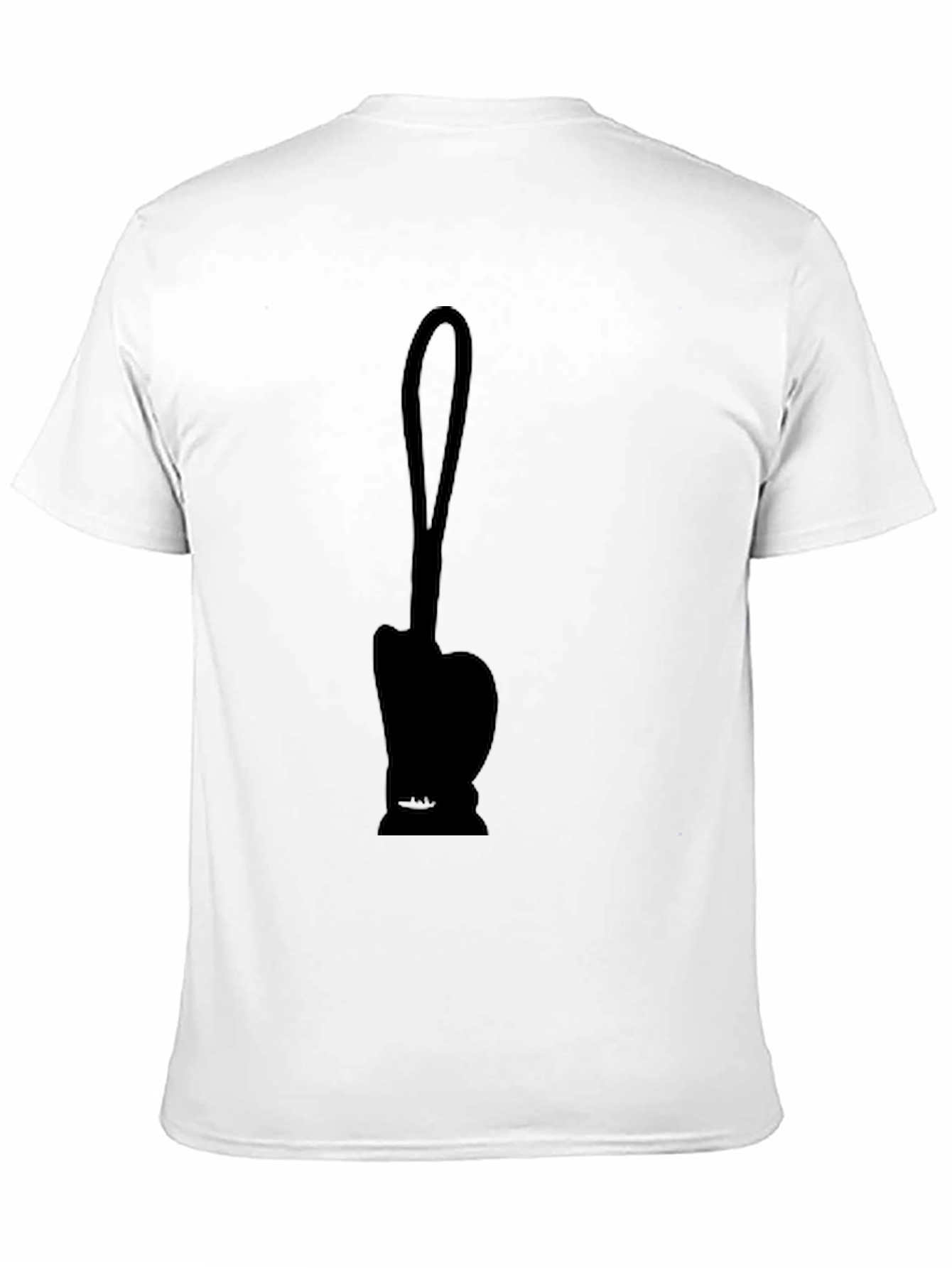 Mens Black Graphic T-Shirt - Novelty Design
