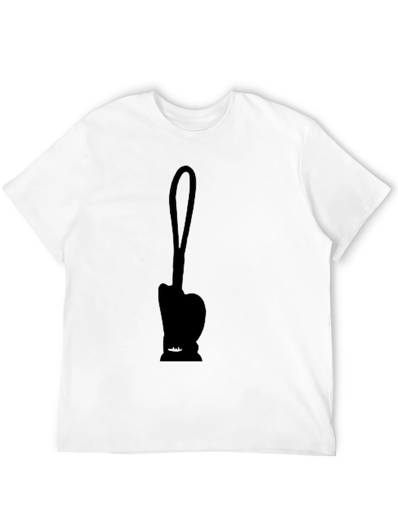 Mens Black Graphic T-Shirt - Novelty Design