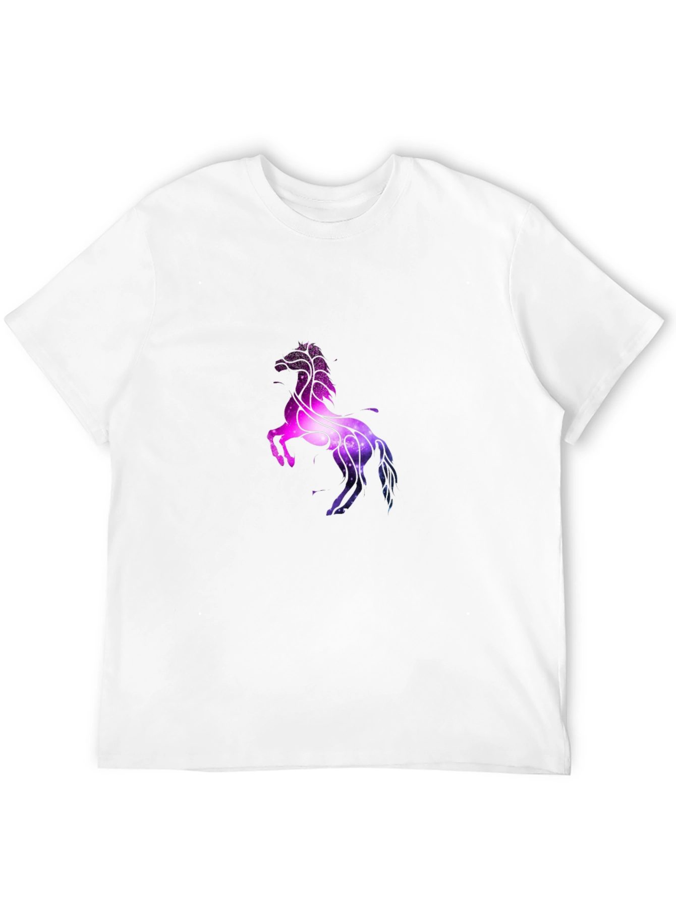 Cosmic Horse Graphic T-Shirt - Black
