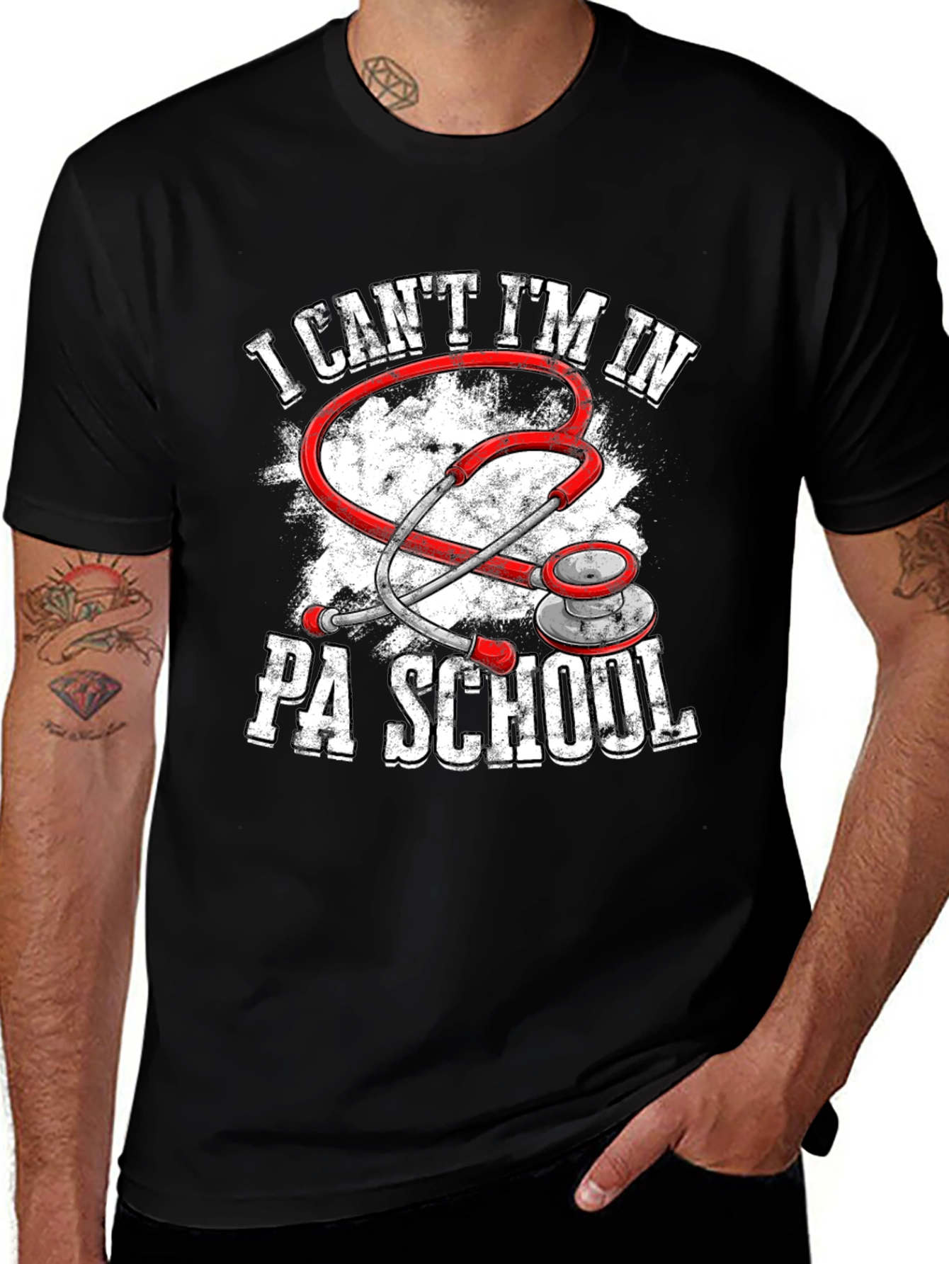 PA School Stethoscope Graphic Tee