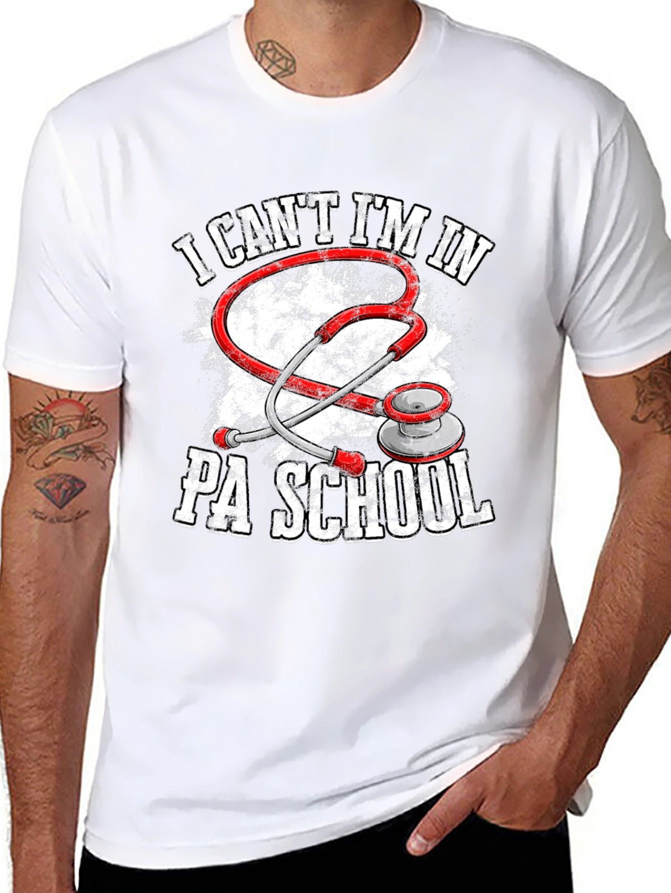 PA School Stethoscope Graphic Tee