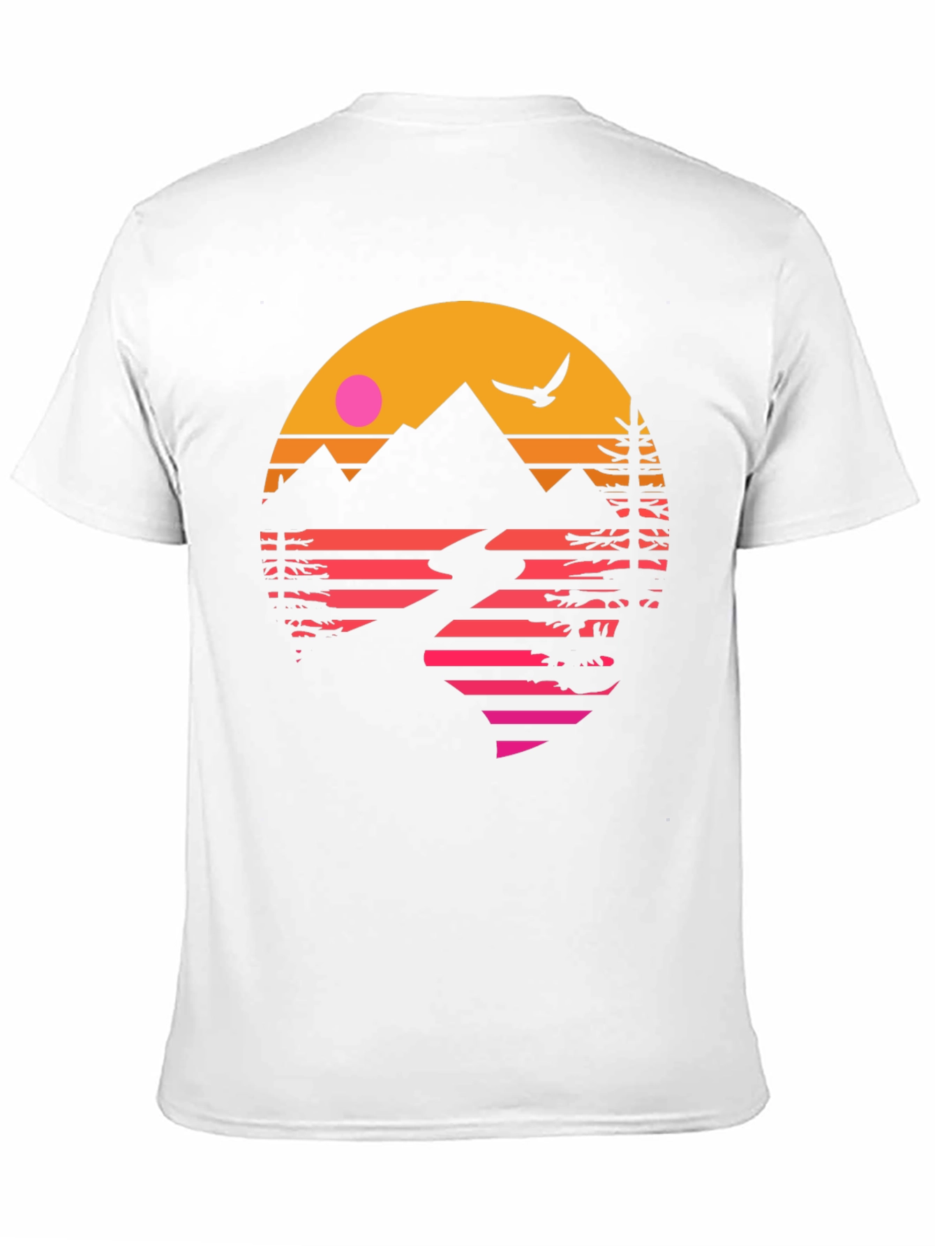 Retro Sunset Mountain Graphic Tee