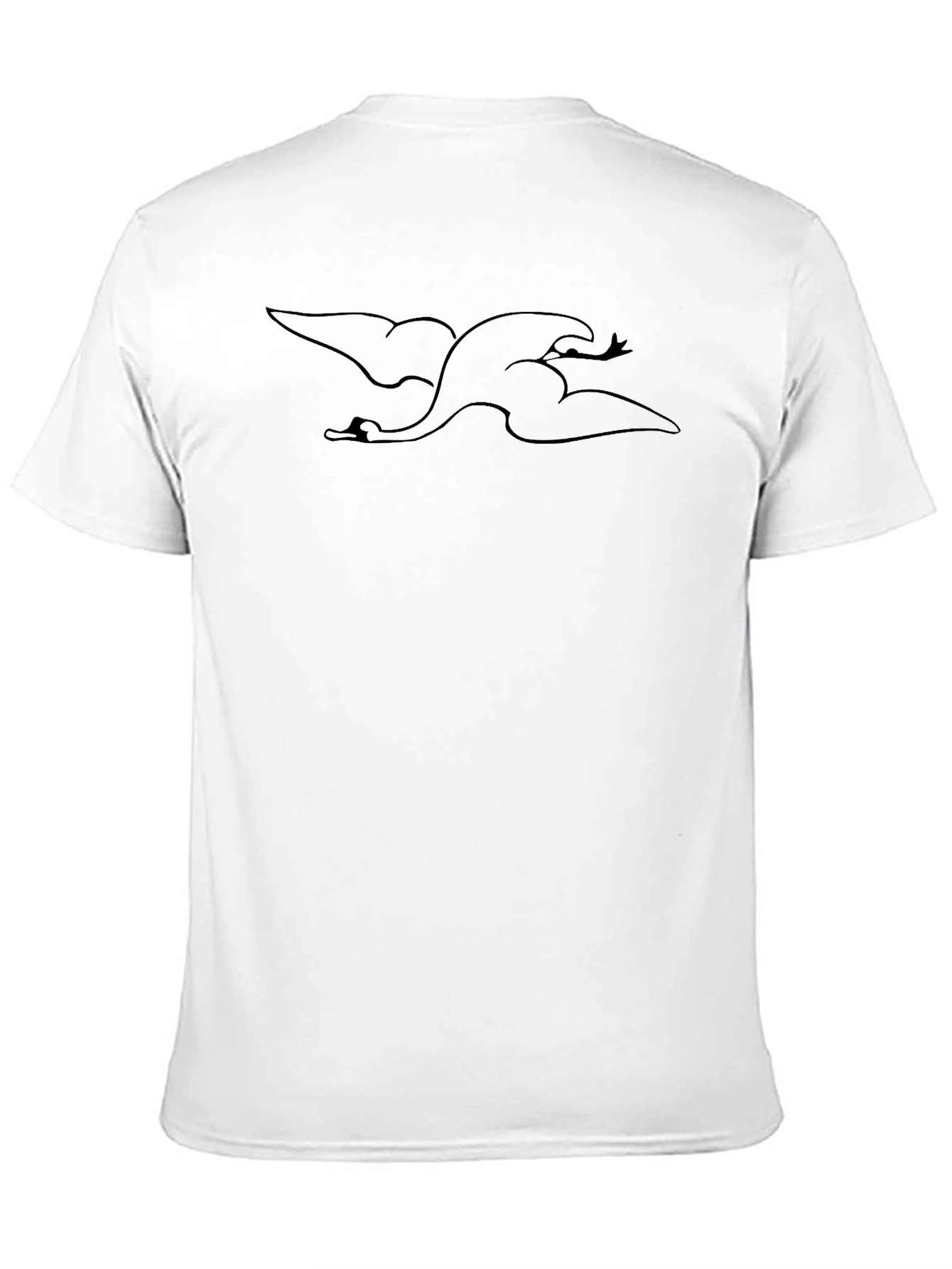 Black Graphic Tee - Flying Duck Design