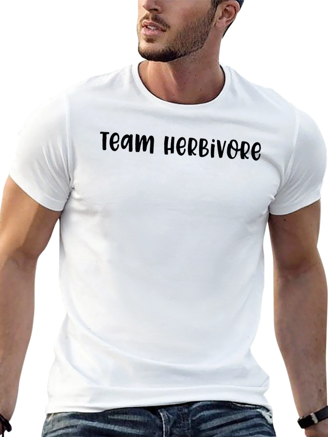Team Herbivore Black Graphic Tee