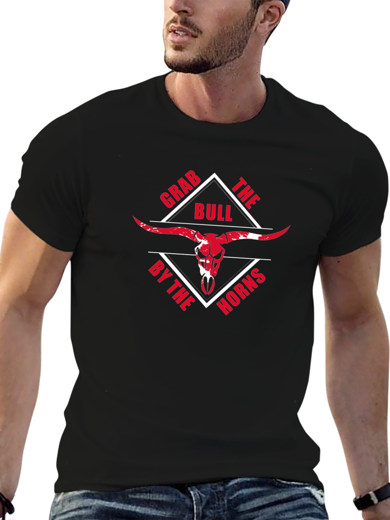 Grab the Bull by the Horns Black T-Shirt
