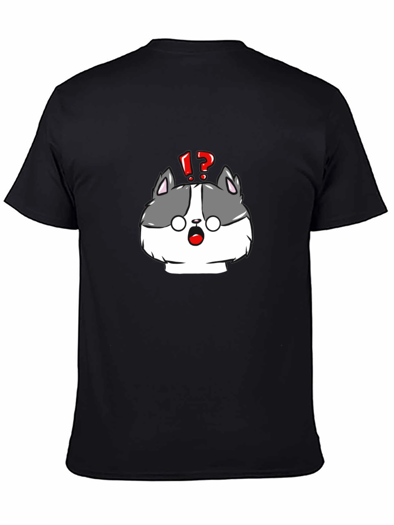 Surprised Cartoon Dog Graphic Tee