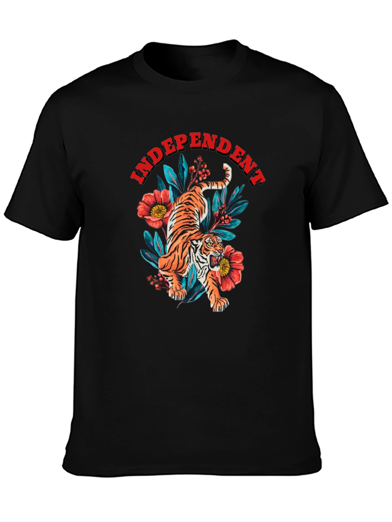 Independent Tiger Graphic T-Shirt - Black