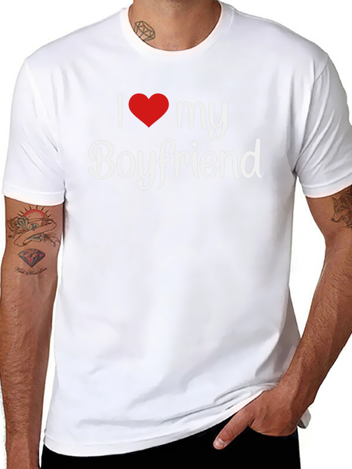 I Heart My Boyfriend T-Shirt - Stylish Graphic Tee