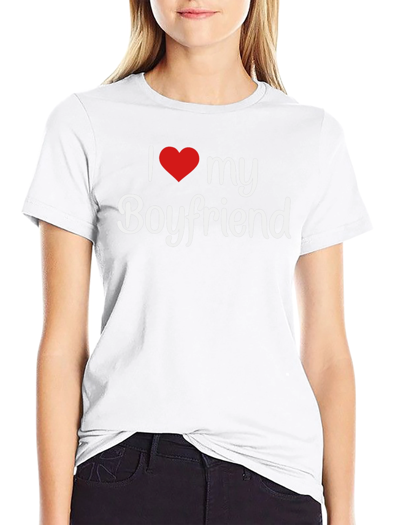 I Heart My Boyfriend T-Shirt - Stylish Graphic Tee