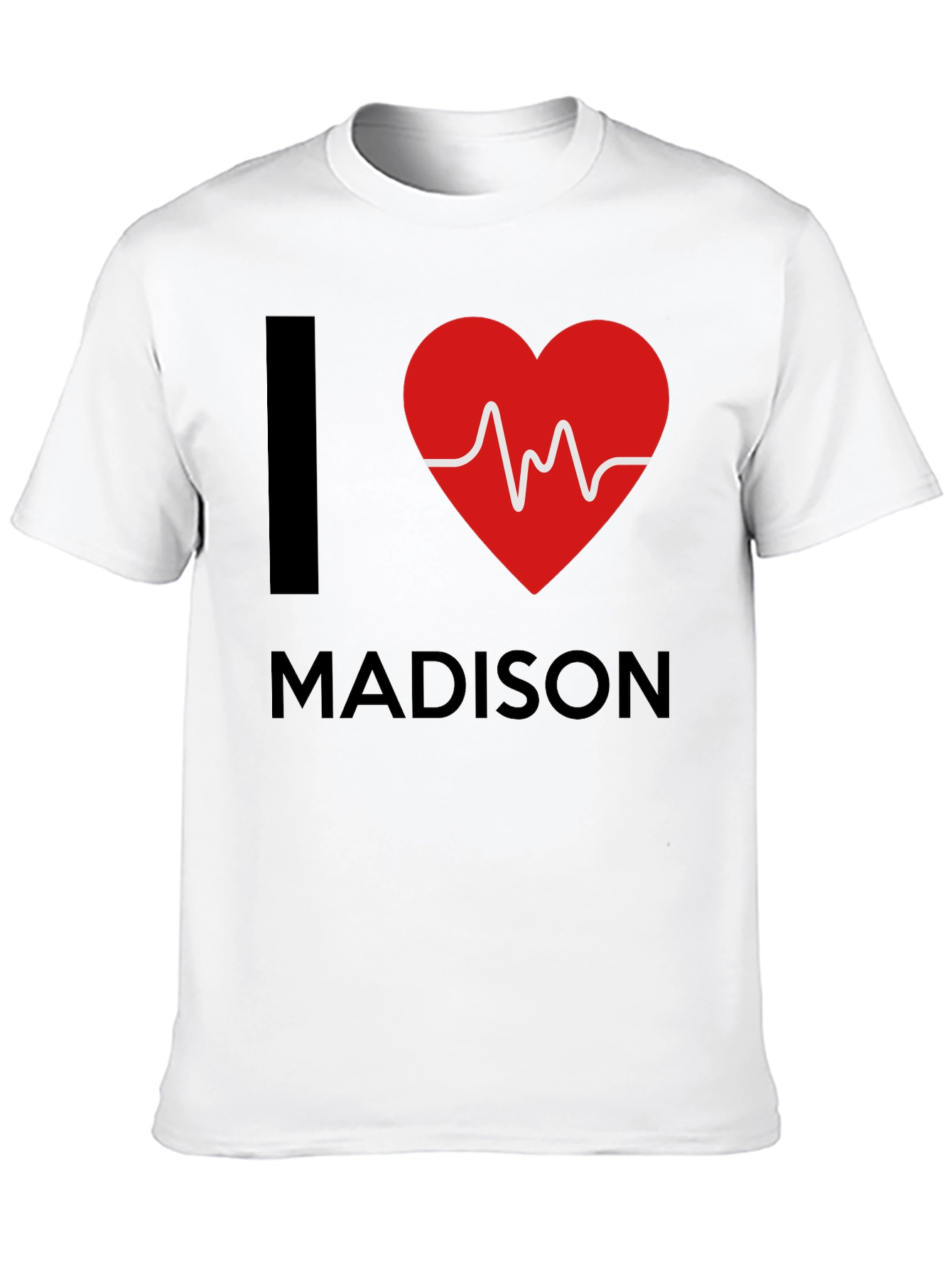 I Heart Madison Graphic T-Shirt - Black Cotton Tee