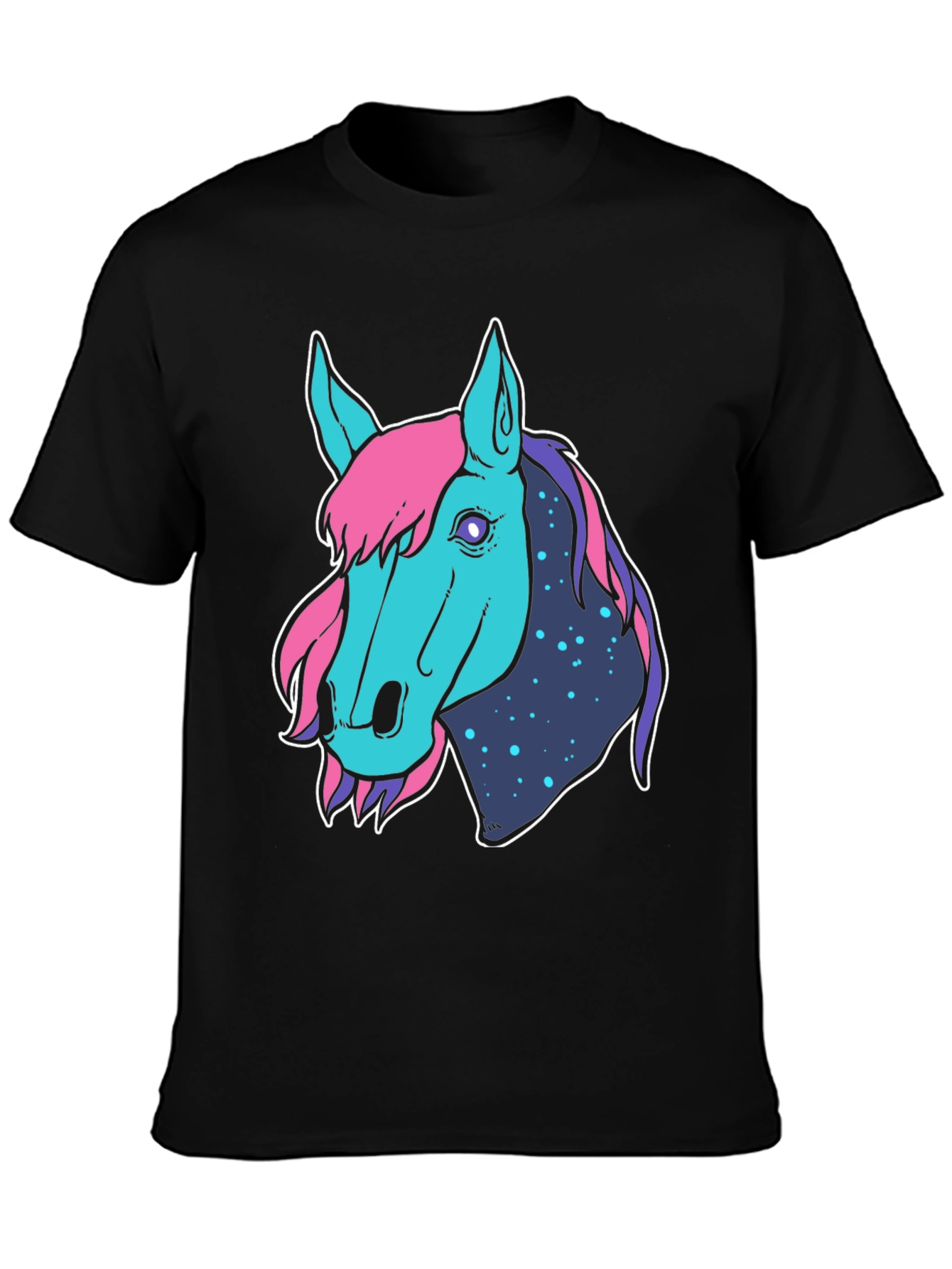 Cosmic Horse Graphic Tee - Stylish & Unique