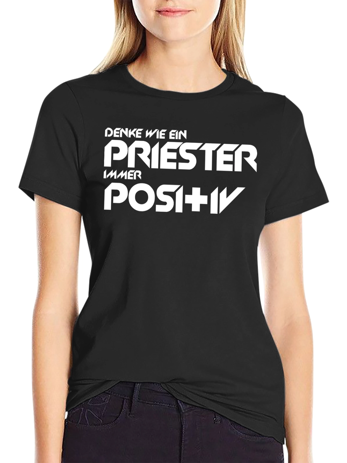 Denke Wie Ein Priester T-Shirt Positive Mindset Tee