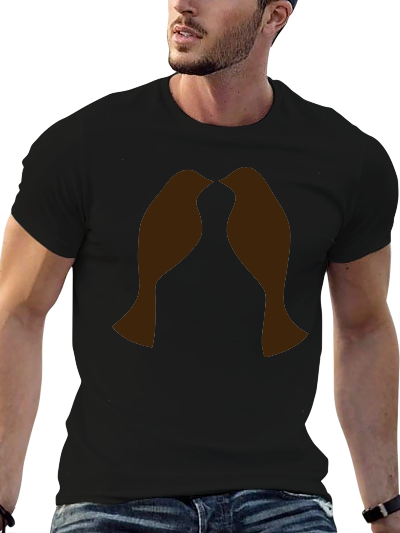 Lovebirds Graphic T-Shirt - Black