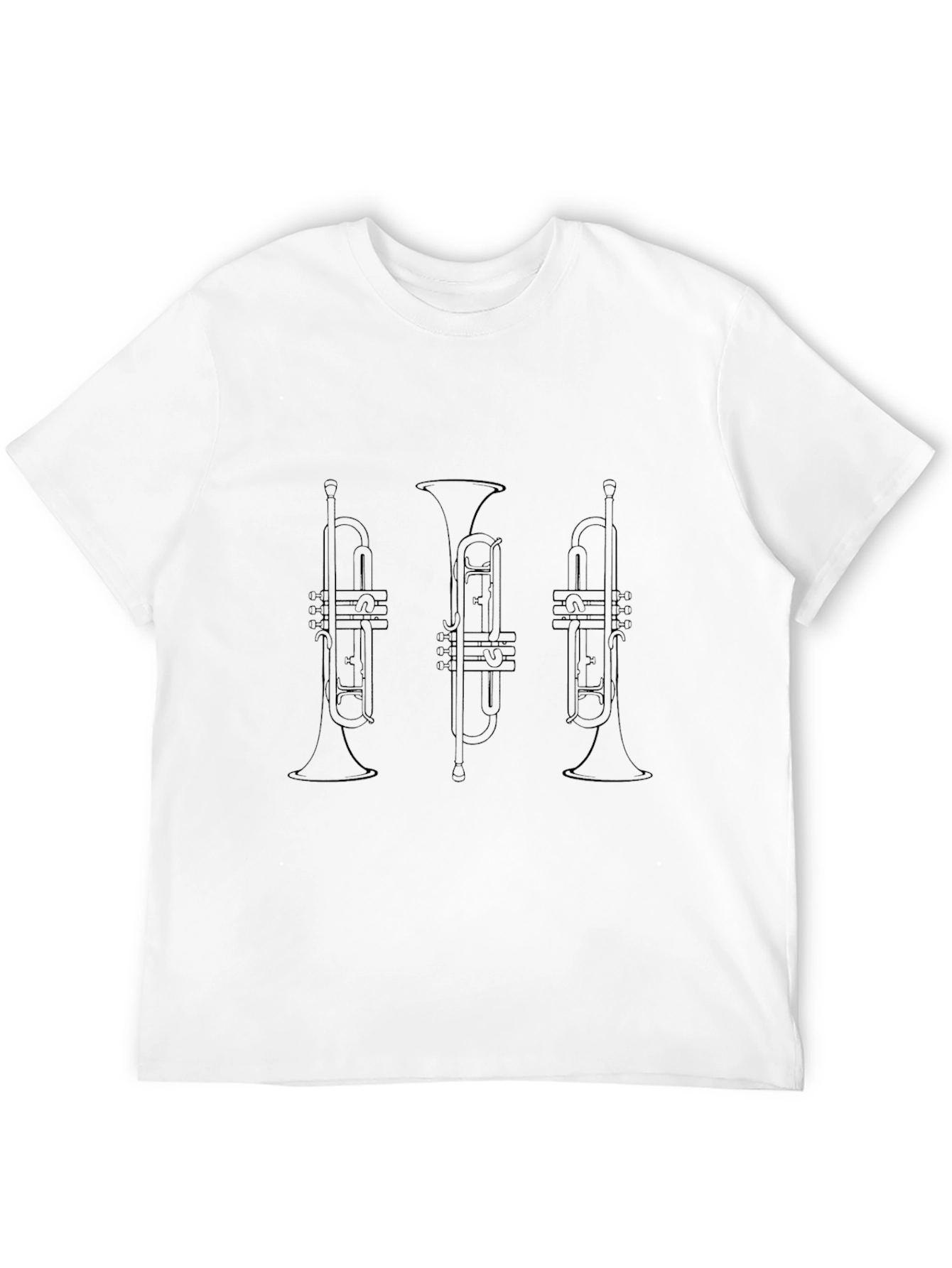 Trumpet Music T-Shirt - Black