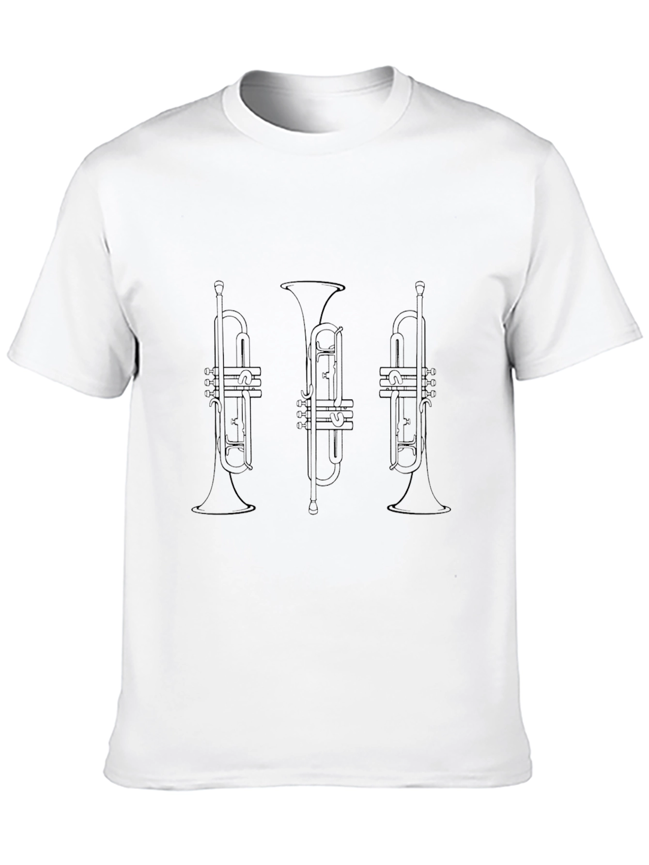 Trumpet Music T-Shirt - Black