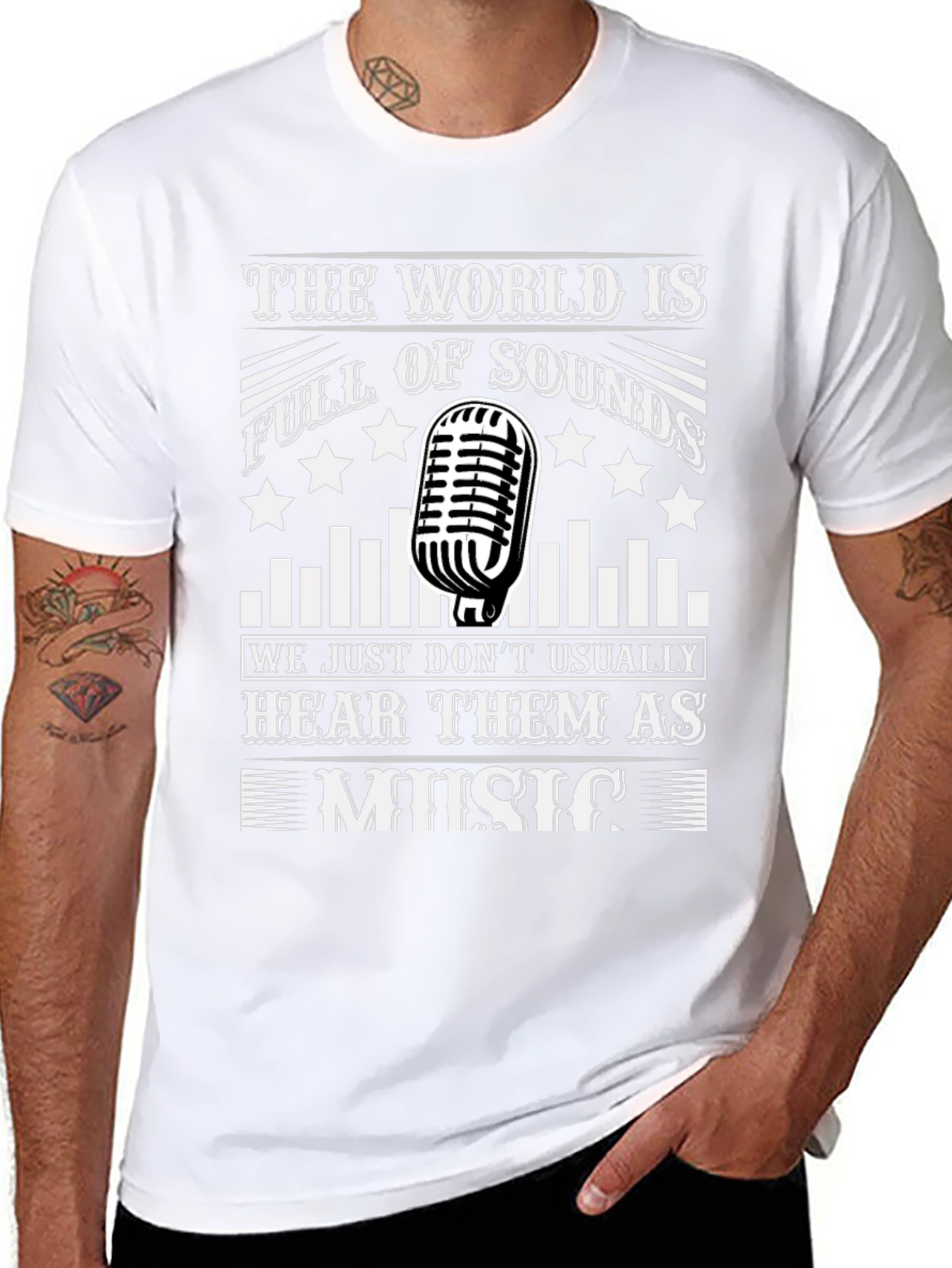 The World is Full of Sounds Music T-Shirt