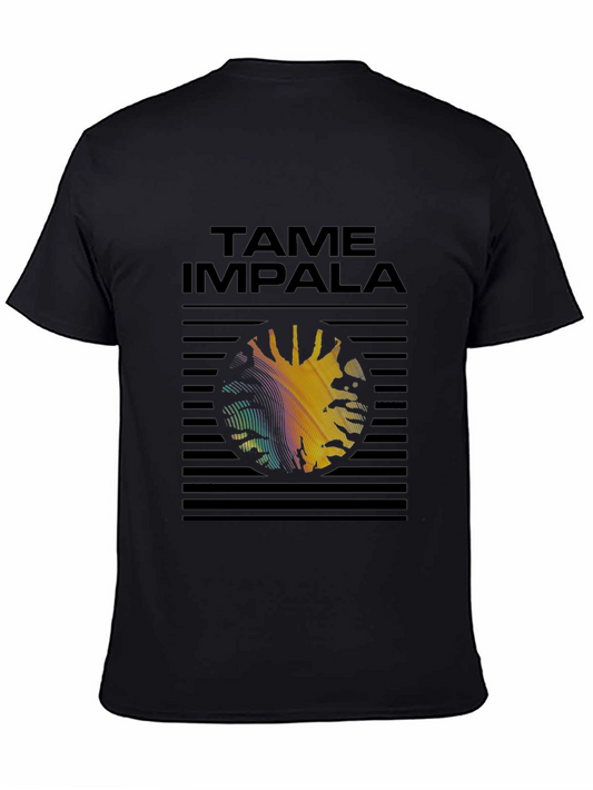 Tame Impala Graphic Print Black T-Shirt