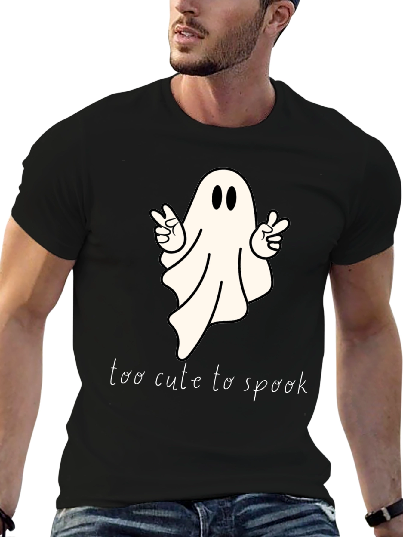 Too Cute to Spook Ghost Tee - Halloween T-Shirt