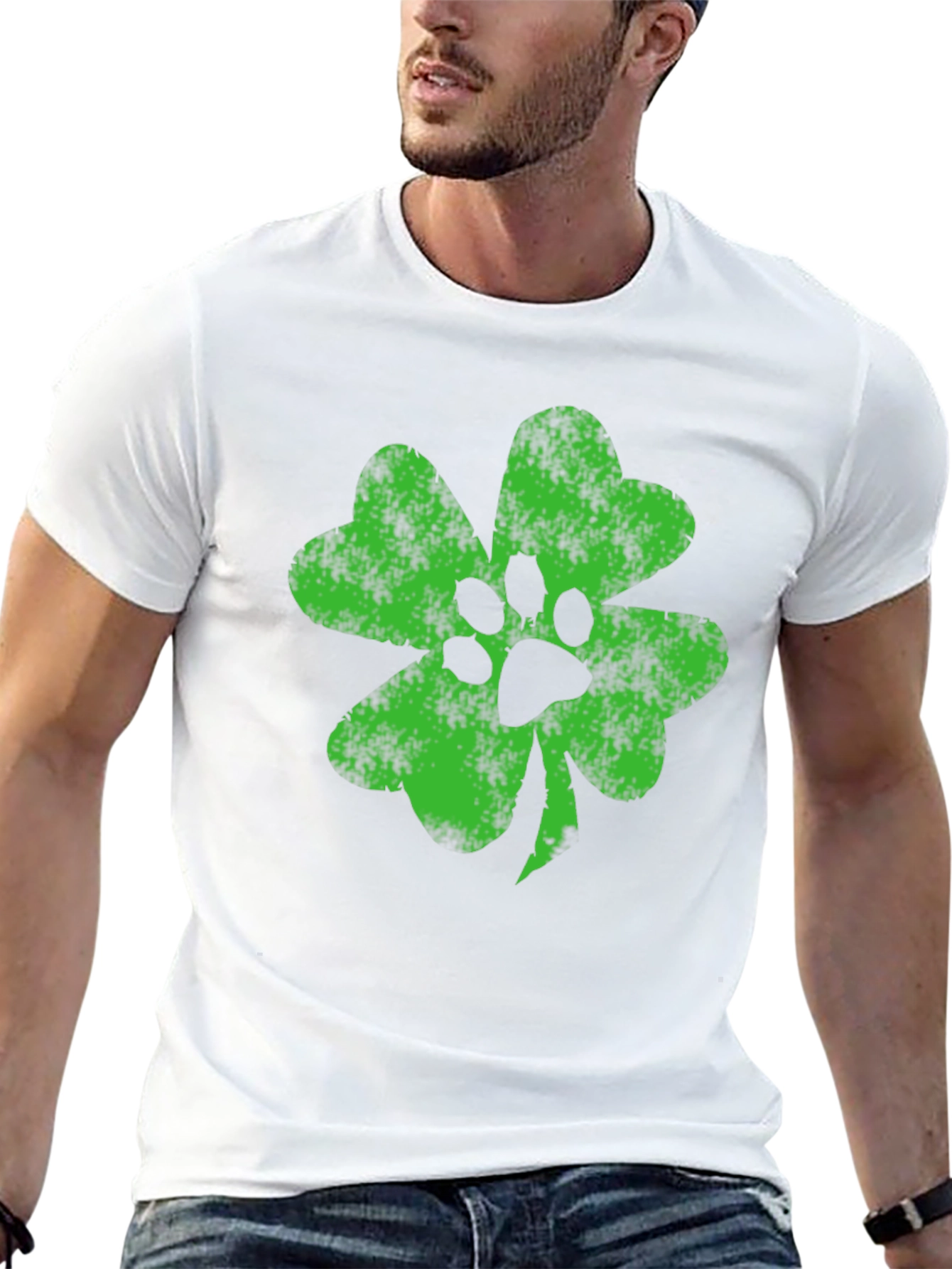 Shamrock Paw Print T-Shirt
