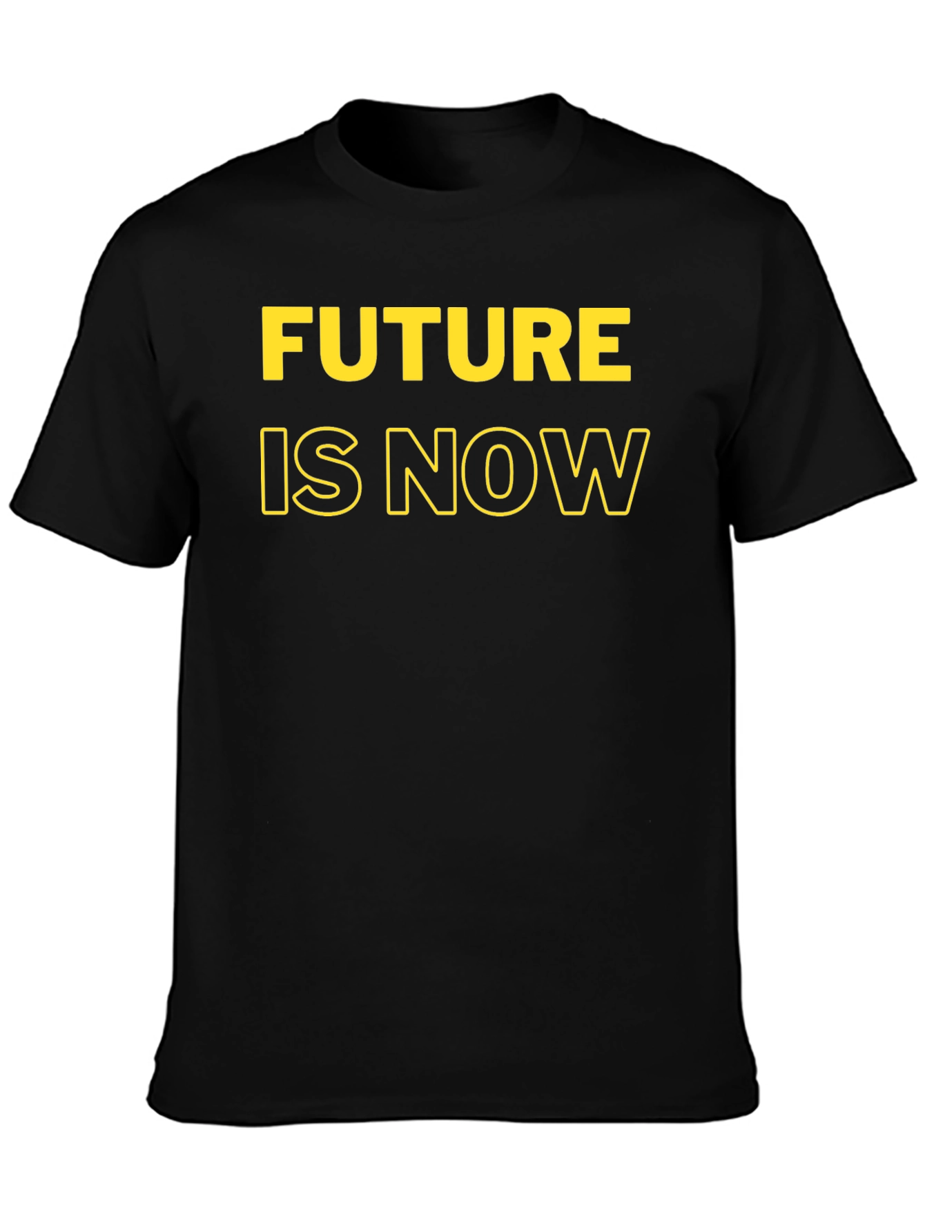 Future Is Now Black T-Shirt